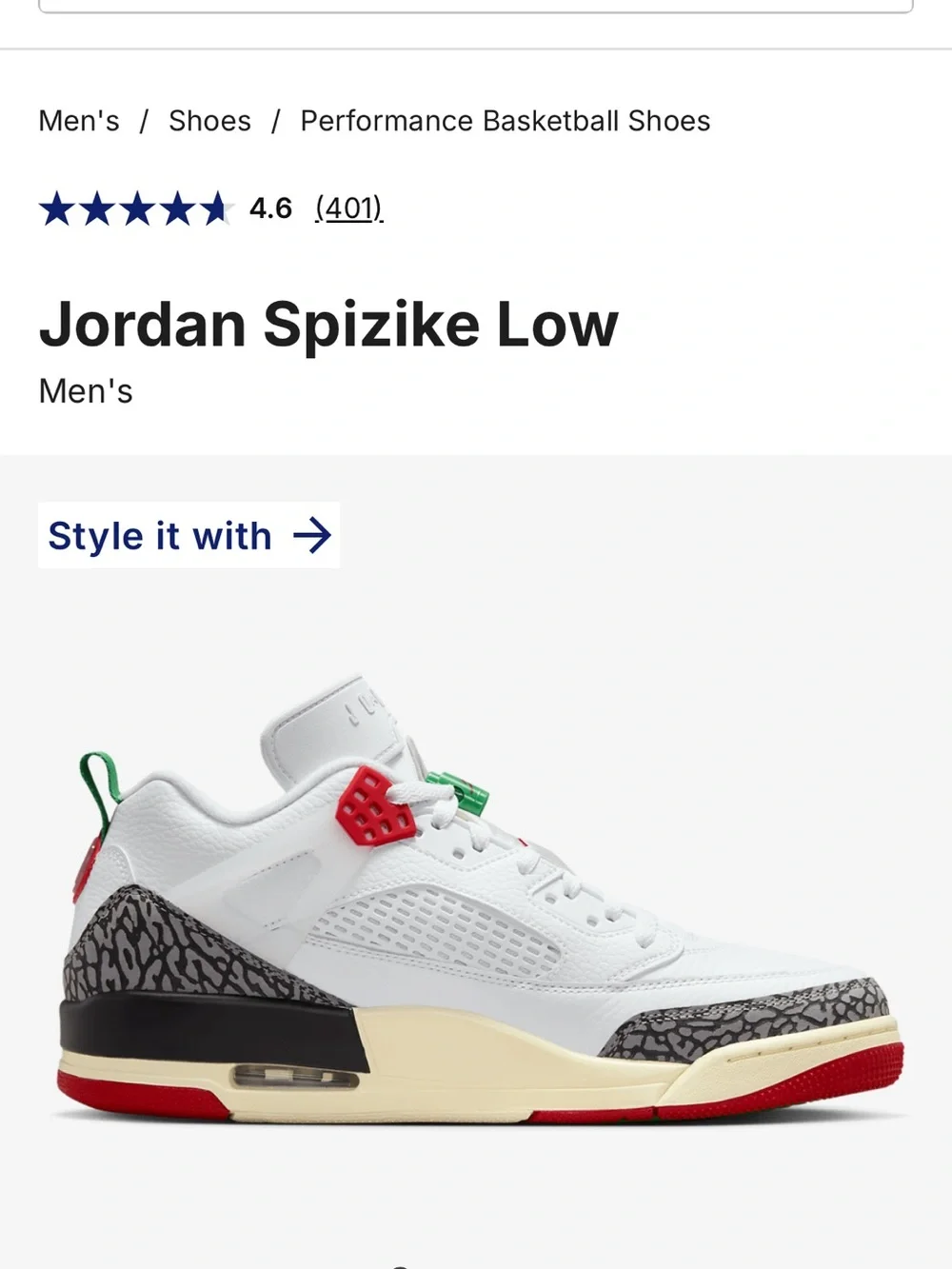 Jordan Spizike Low Men's White Leather Retro Basketball Sneakers! NEW!
